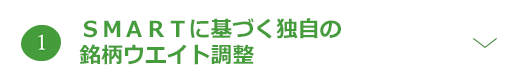 ＳＭＡＲＴに基づく独自の銘柄ウエイト調整