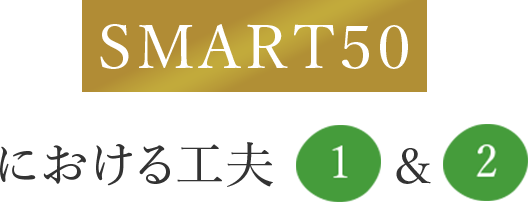 ＳＭＡＲＴ５０における工夫1＆2